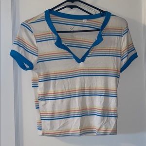 Pacsun cute top colorful white Medium